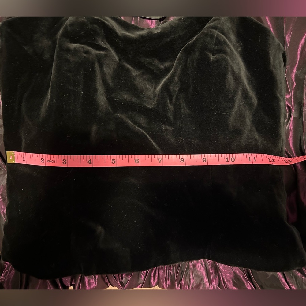 Vintage Whimsigoth Laura Ashley Velvet Top Dress | Made in UK | Purple | Floral - Picture 8 of 10
